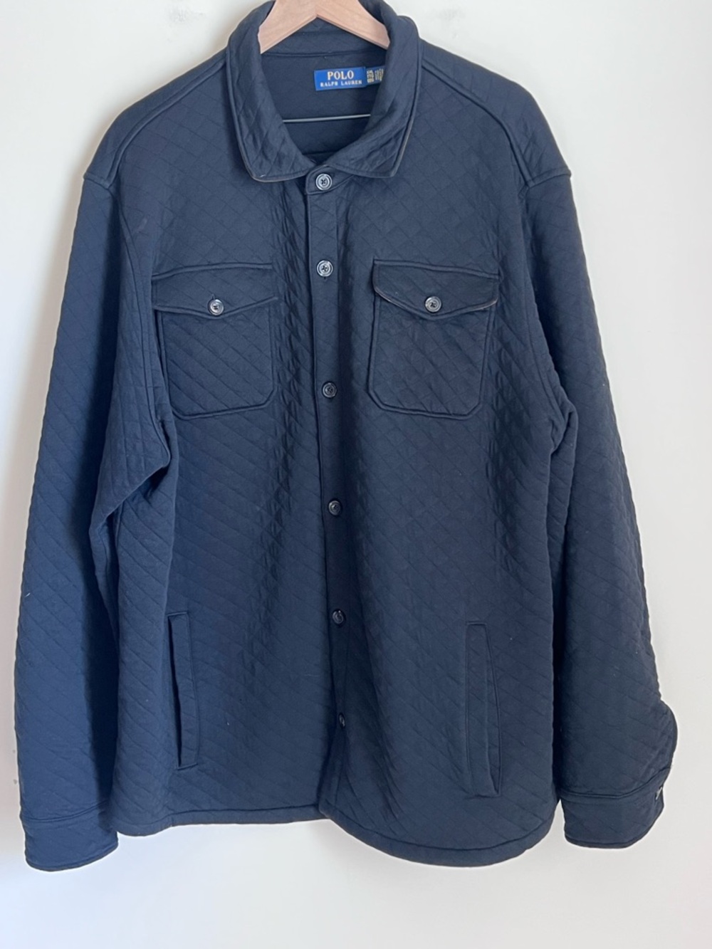 Polo Ralph Lauren Men's Long-Sleeve Double Knit Tech Hybrid Shirt Jacket XXL